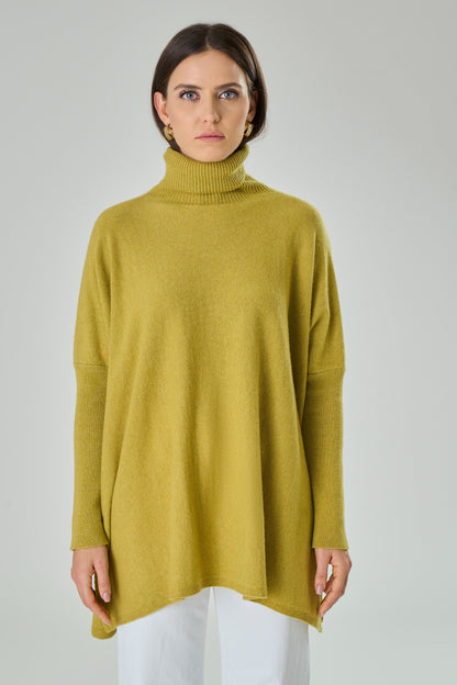 Maglione collo alto in misto cashmere - Amalia-2