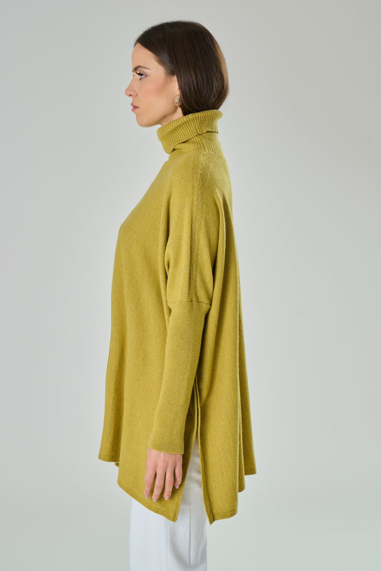 Maglione collo alto in misto cashmere - Amalia-4