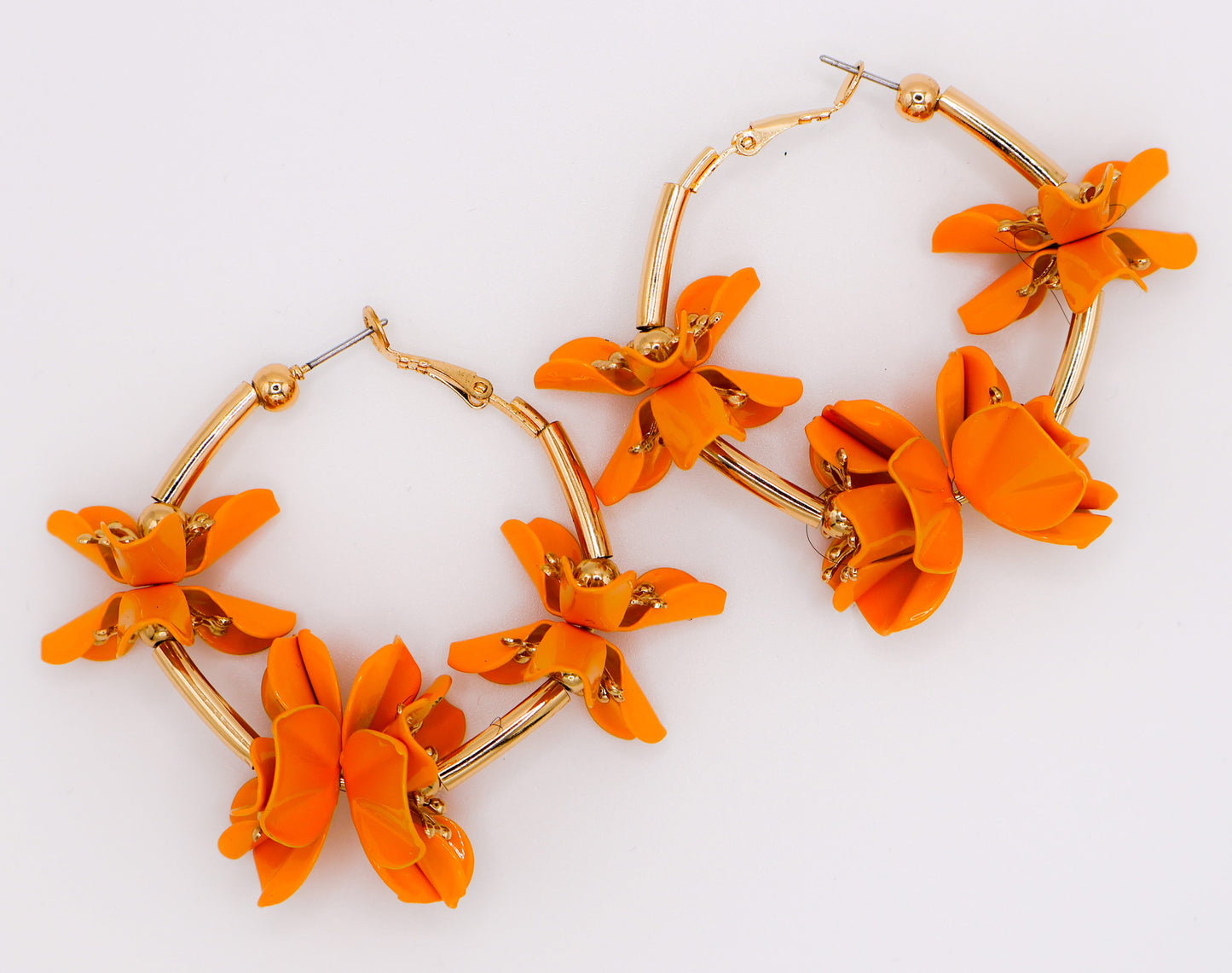 Sunny Blossom Hoop Earrings-2