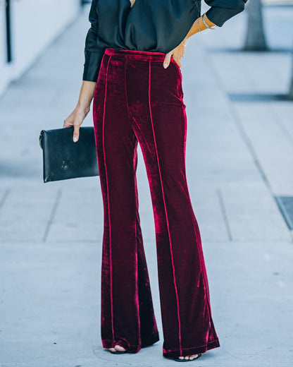 Velvet Slim Fit Pants