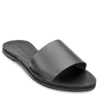 The Linda Leather Slide Sandal-0