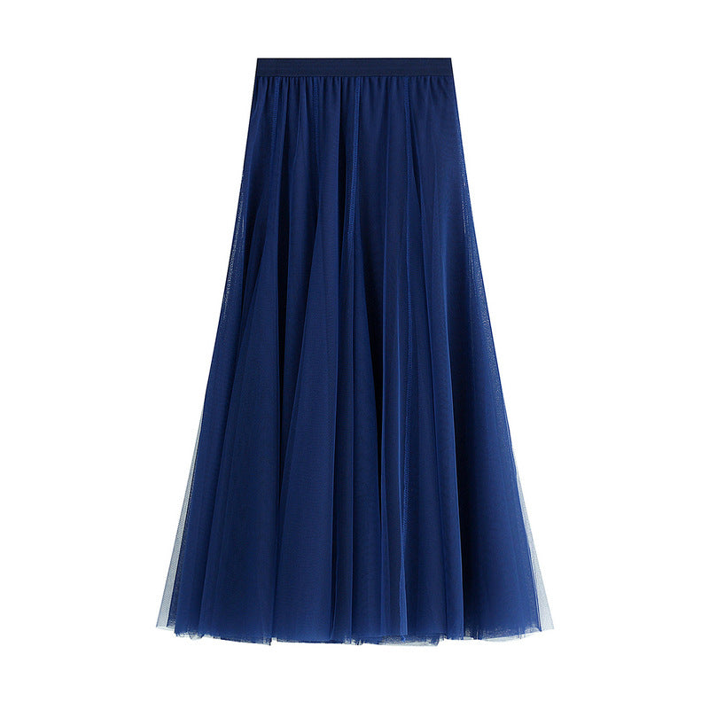 Long Midi Tulle Skirt