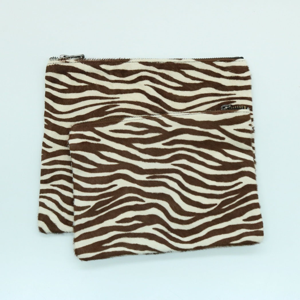 SMALL ZEBRA HAIRCALF CLUTCH-1