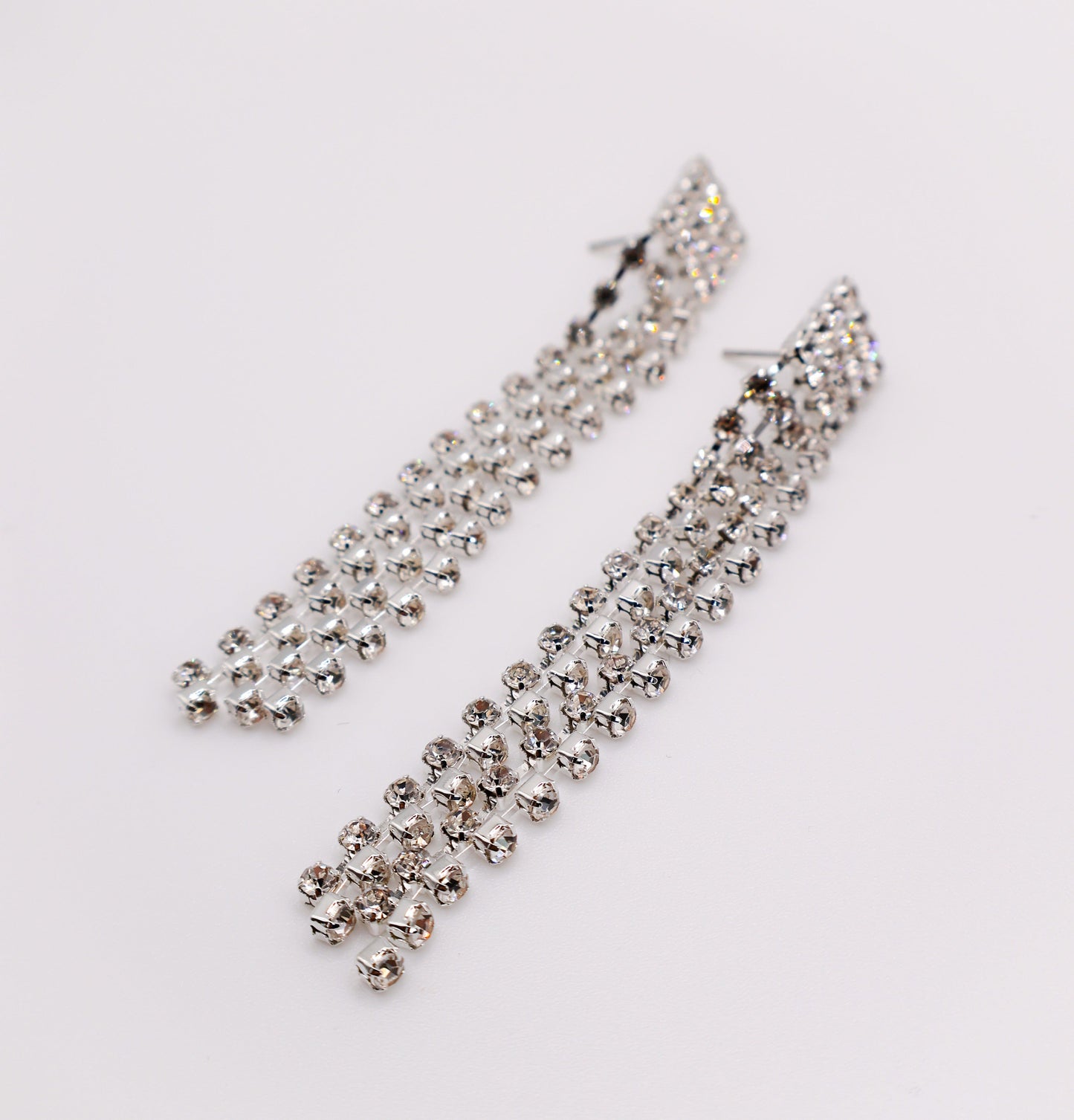 Dazzling Cascade Diamond Earrings-2