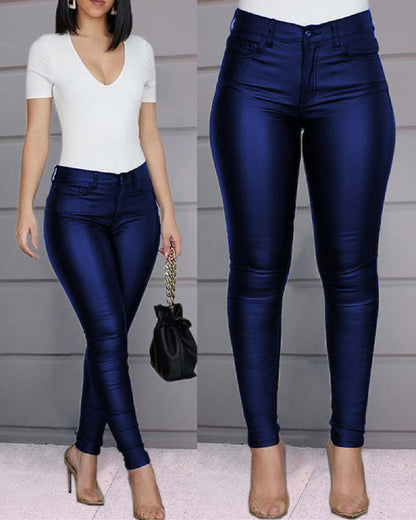 Faux Leather Skinny Pants