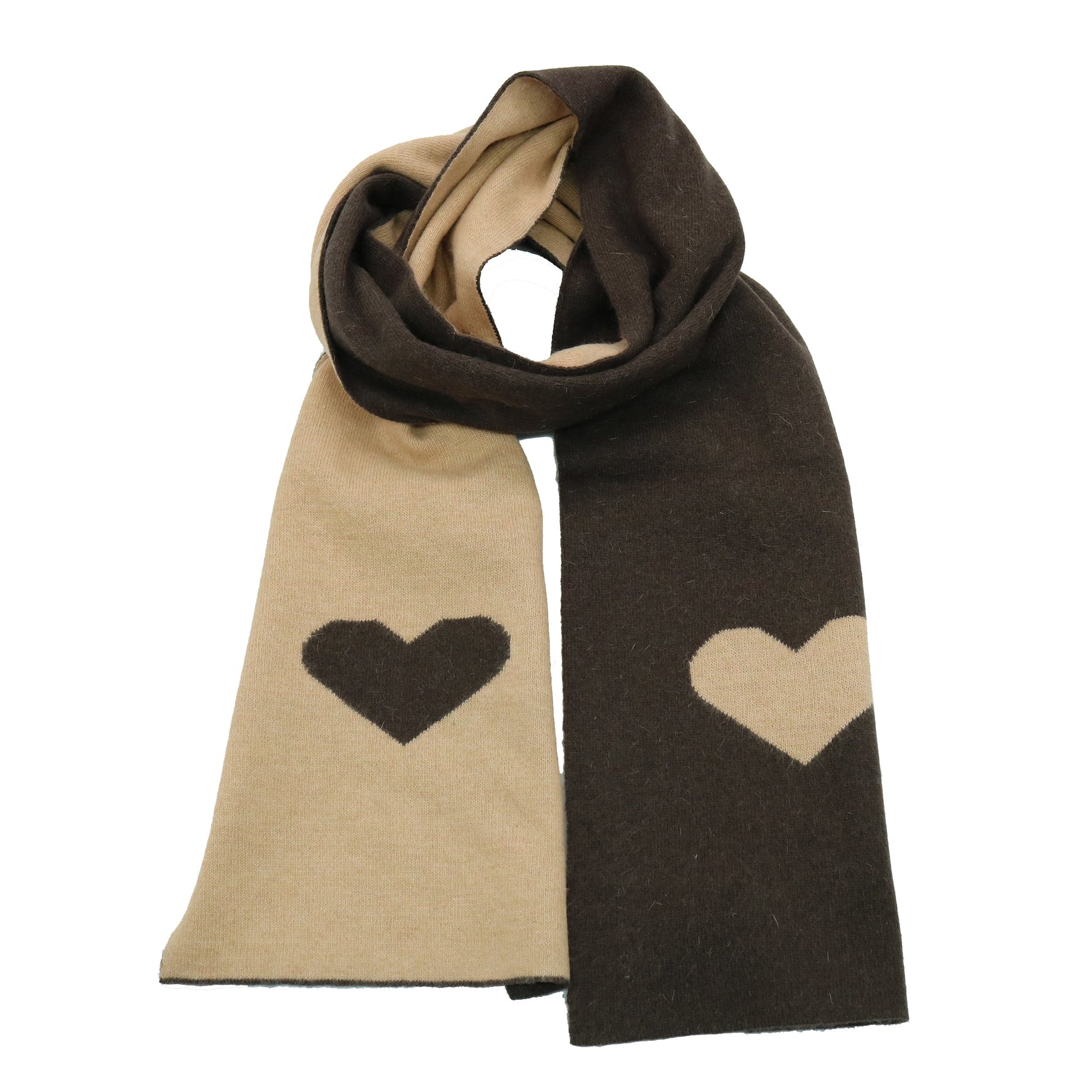 COLOR BLOCK SCARF WITH HEART-4