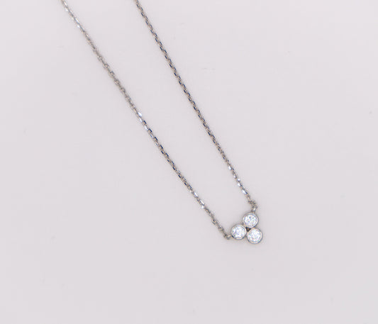 Trinity Diamond Sparkle Necklace-0