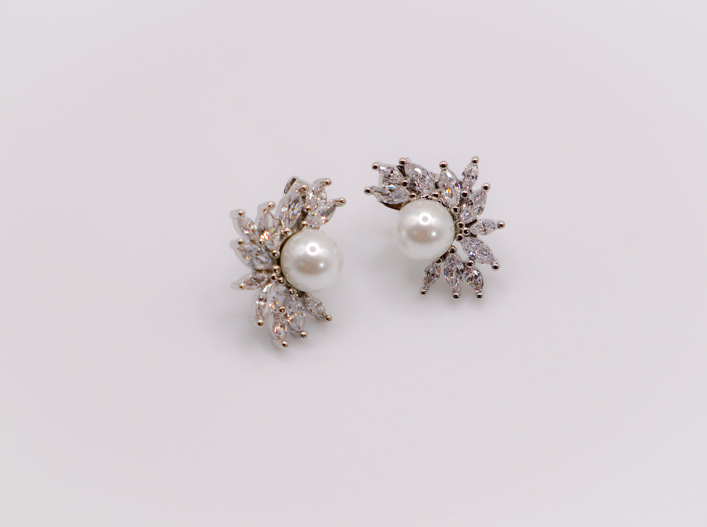 Pearlescent Blossom Earrings-1