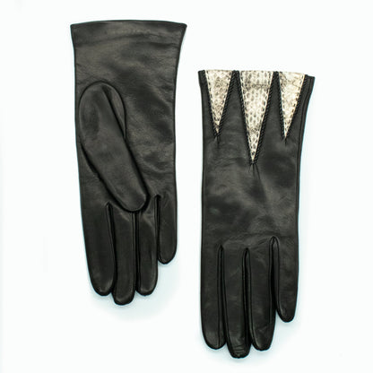 LEATHER GLOVE WITH ANIMAL PRINT-0