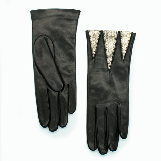 LEATHER GLOVE WITH ANIMAL PRINT-0