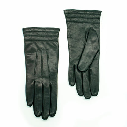 NAPPA LEATHER GLOVE WITH STITCH DETAIL AT CUFF-4