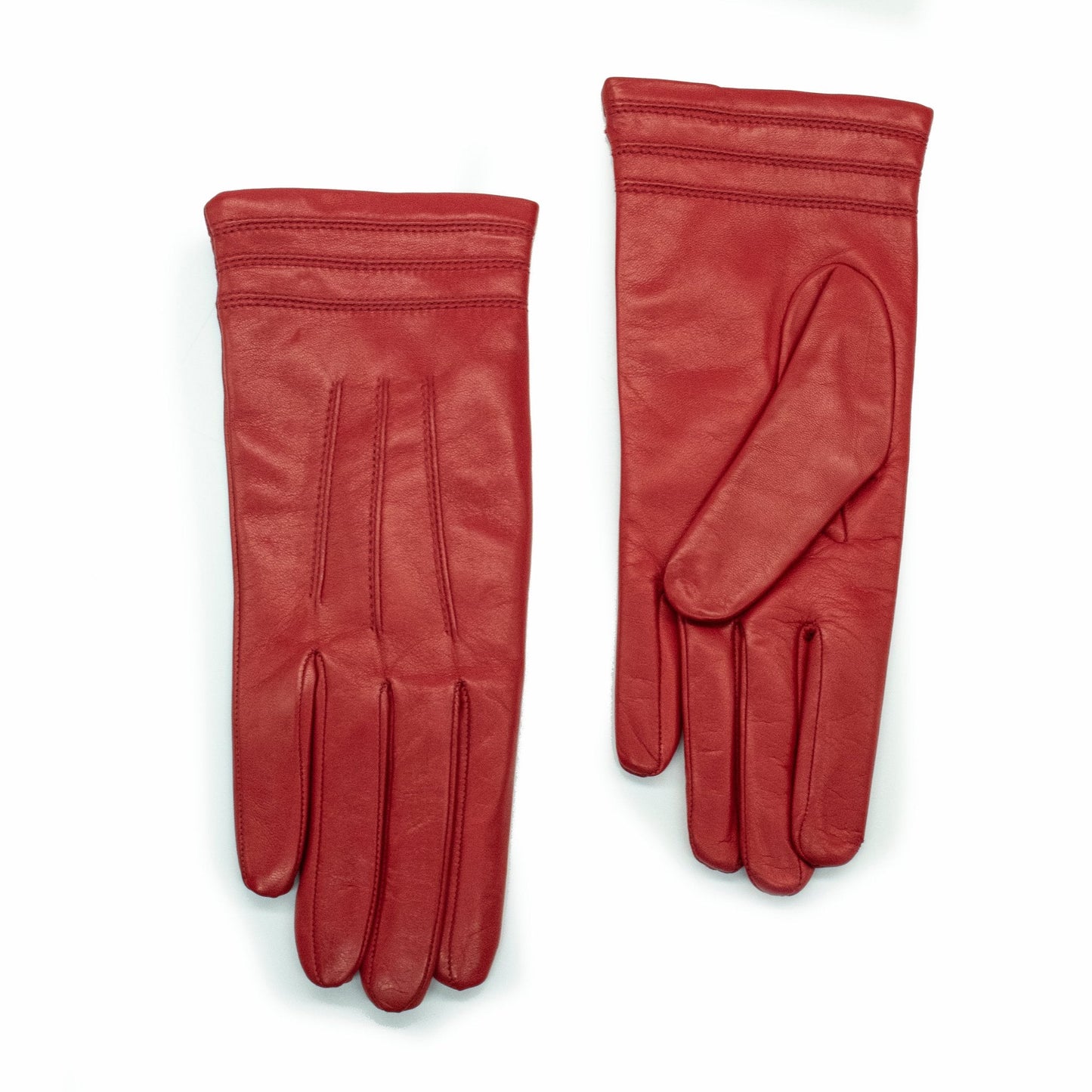 NAPPA LEATHER GLOVE WITH STITCH DETAIL AT CUFF-3