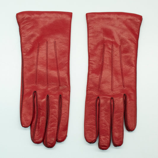 LEATHER GLOVE CONTRAST STITCH-0