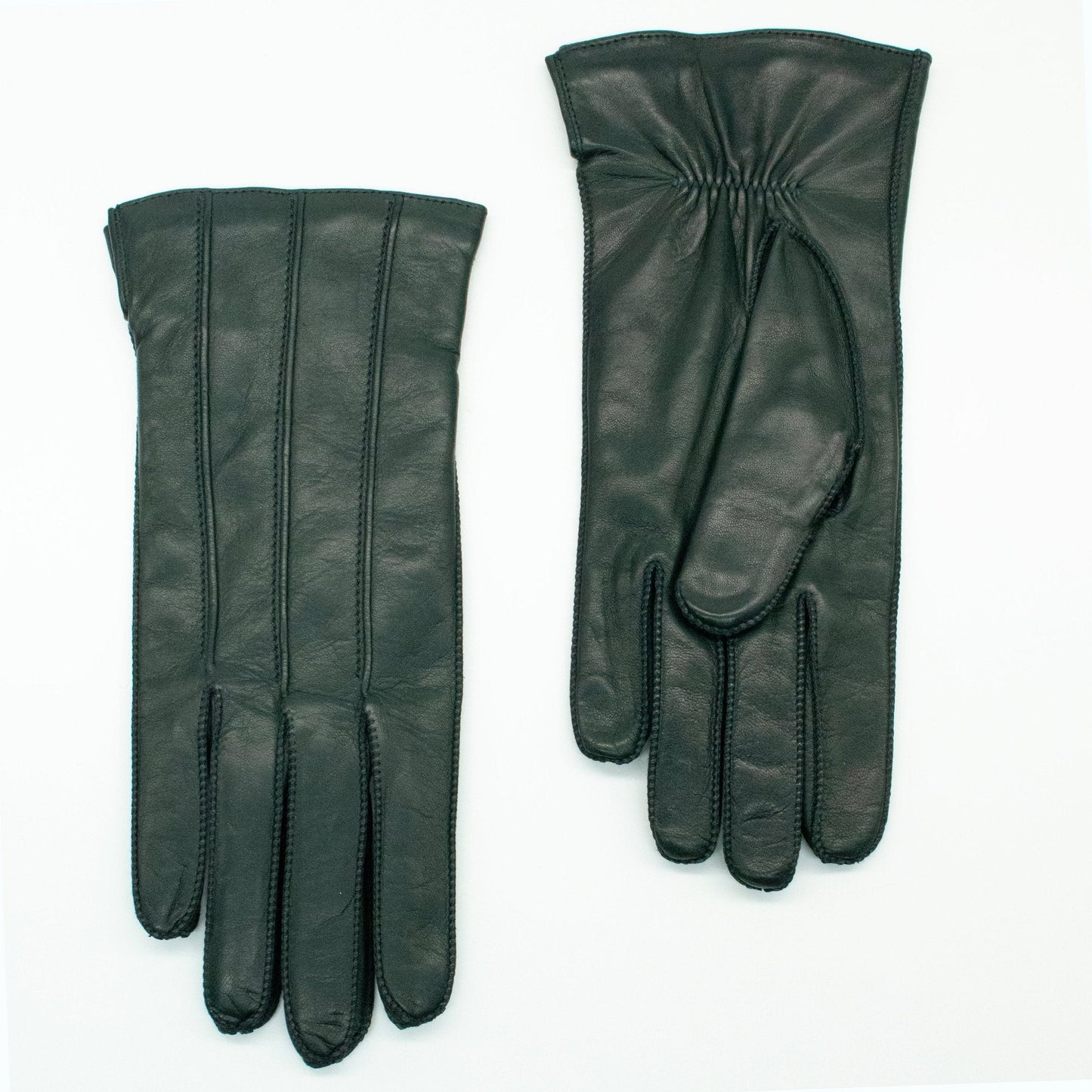 LEATHER GLOVE WITH CONTRAST STITCHING-1