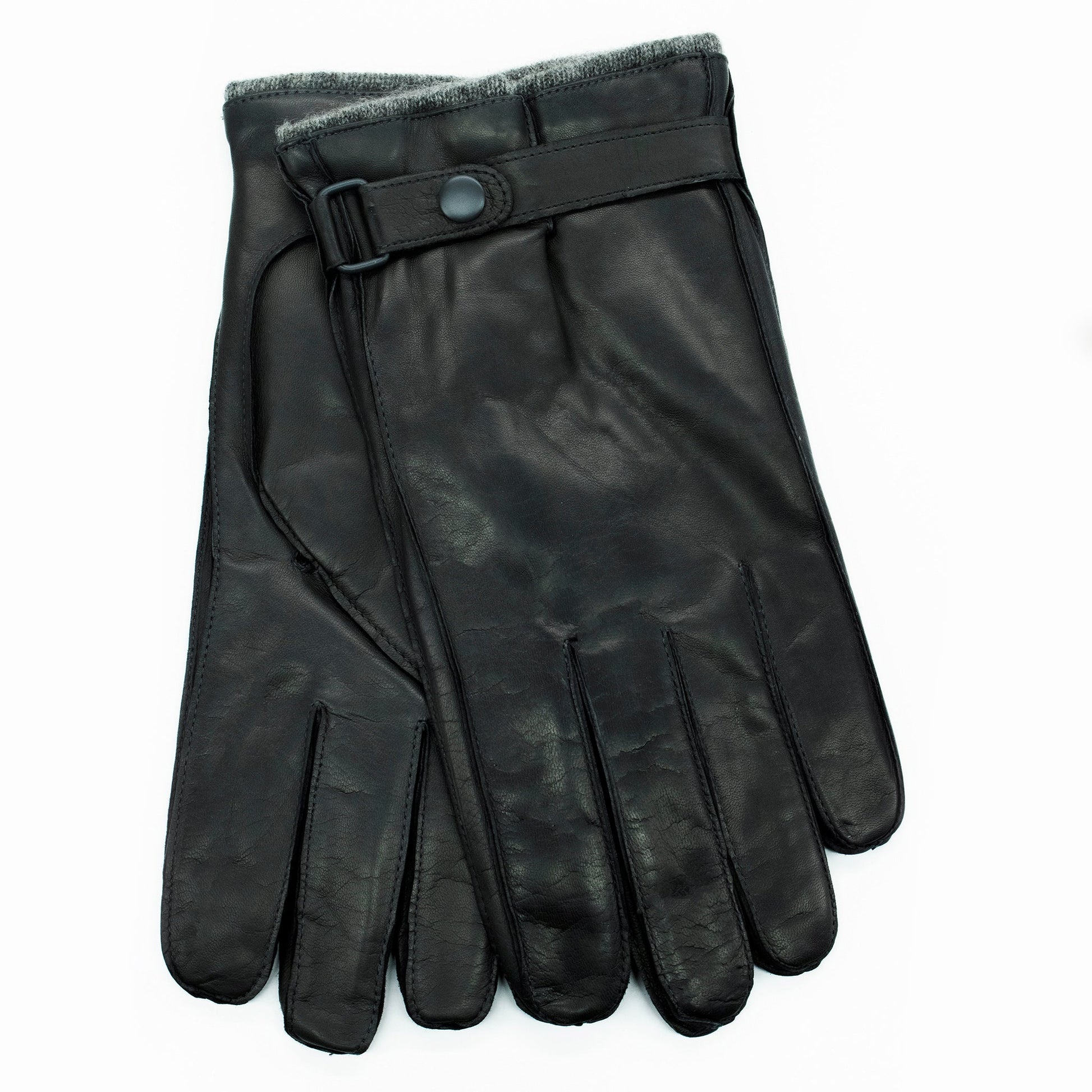 LEATHER GLOVES WITH BELT-1