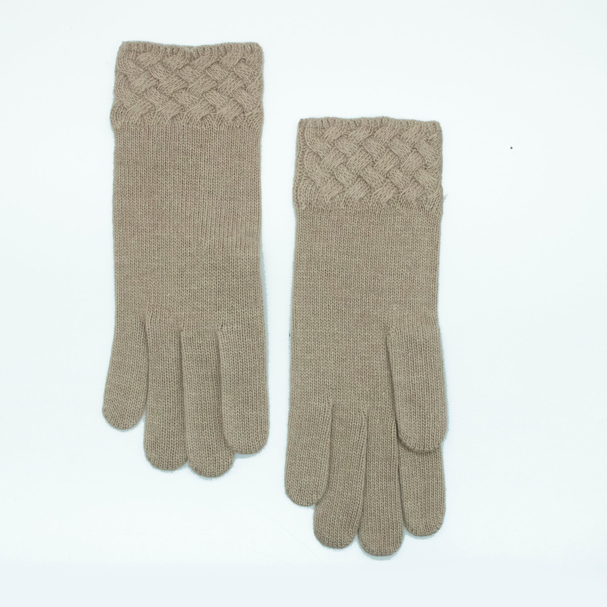 GLOVES IN BASKET WEAVE STITCH-5