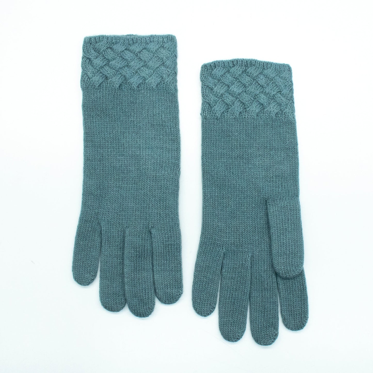 GLOVES IN BASKET WEAVE STITCH-7