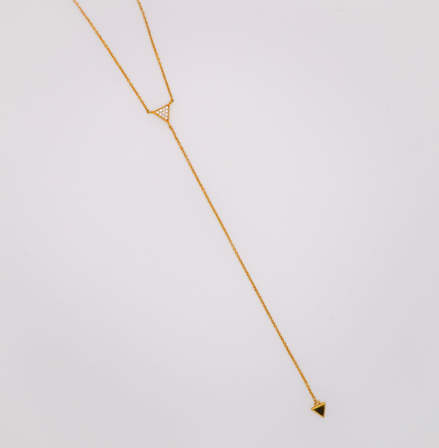 Gilded Triangle Delight Necklace-3