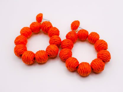 Tropical Sunset Hoop Earrings-2