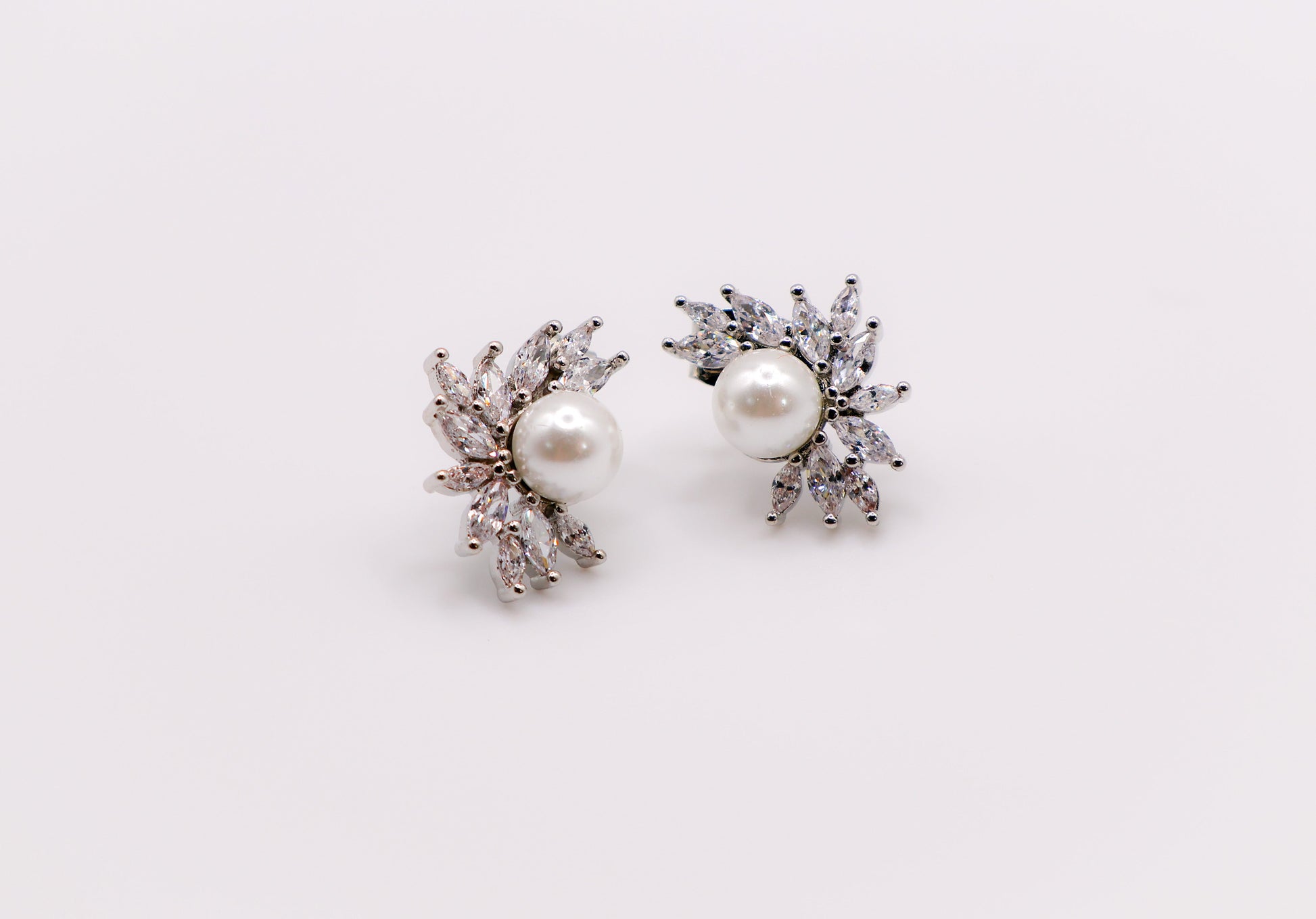 Pearlescent Blossom Earrings-2