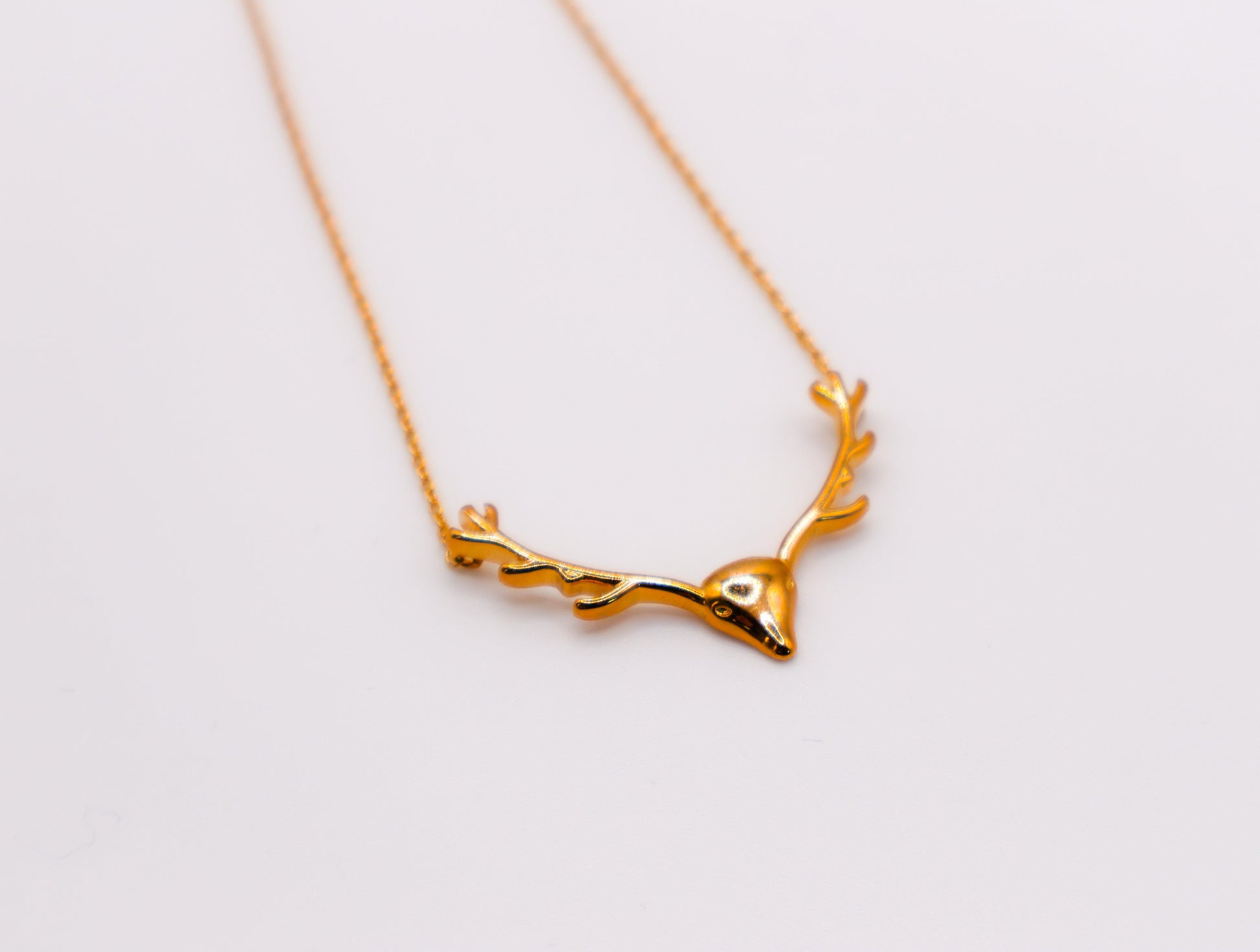 Golden Wilderness Antler Pendant-4