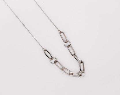 Silver Serenity Chain Necklace-2