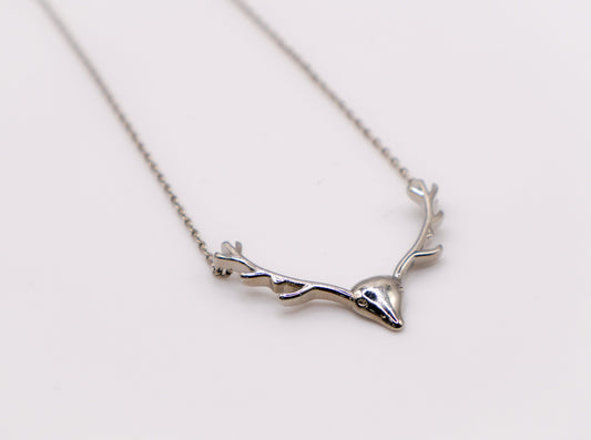 Enchanted Antler Charm Necklace-0