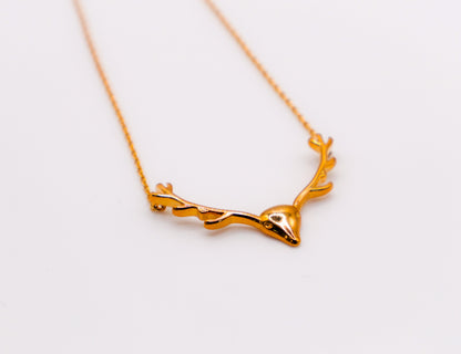 Golden Wilderness Antler Pendant-3