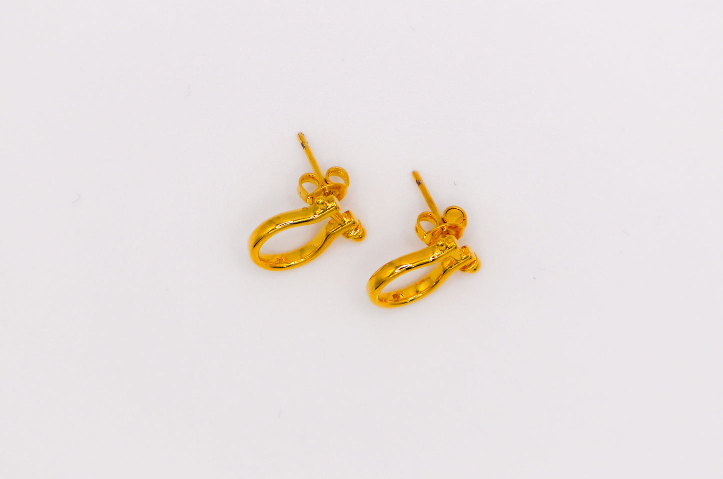 Golden Horseshoe Mini Earrings-1