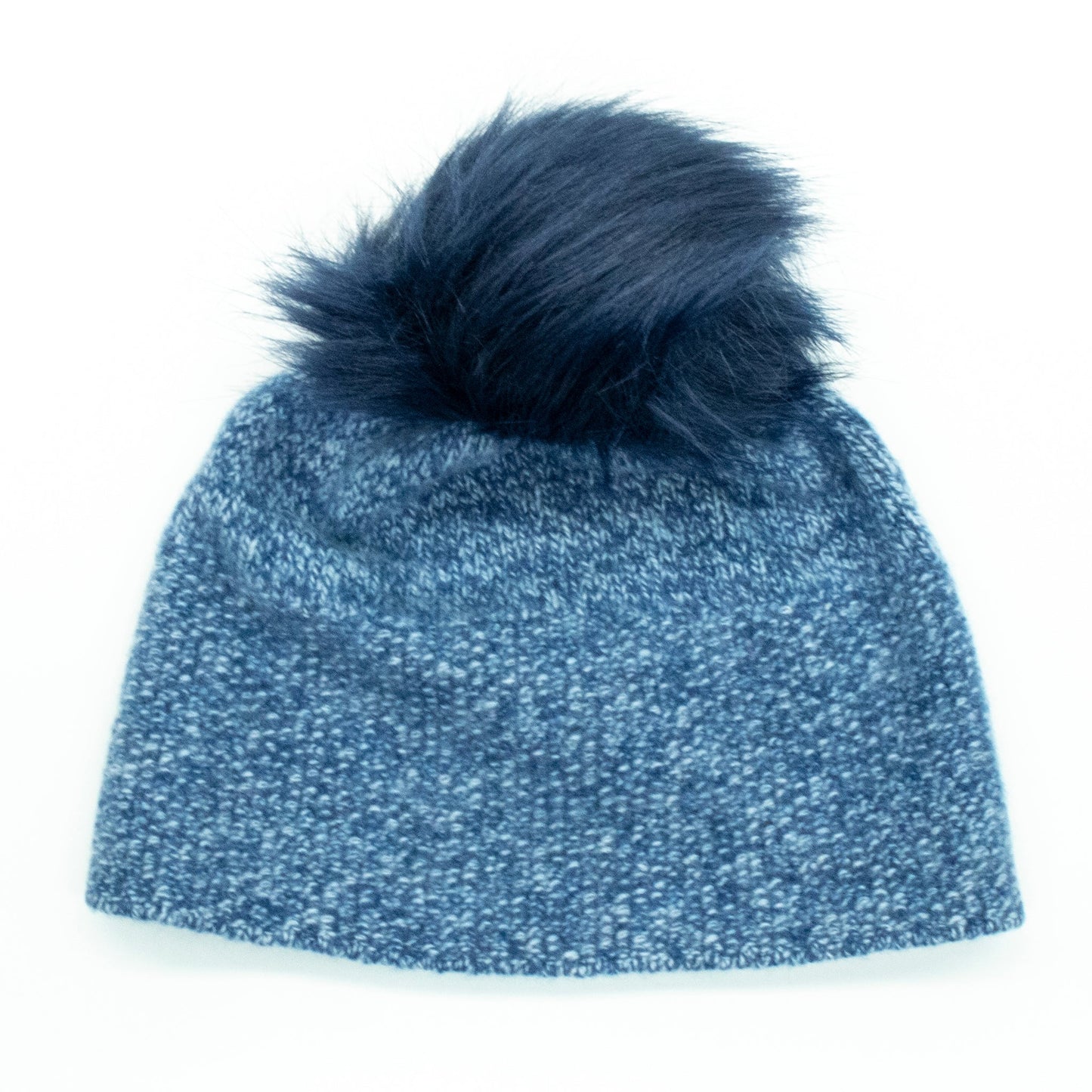 CASHMERE TWEED HAT WITH POM POM-1