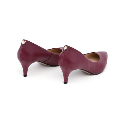 Burgundy Bliss - vegan 55mm heels-2