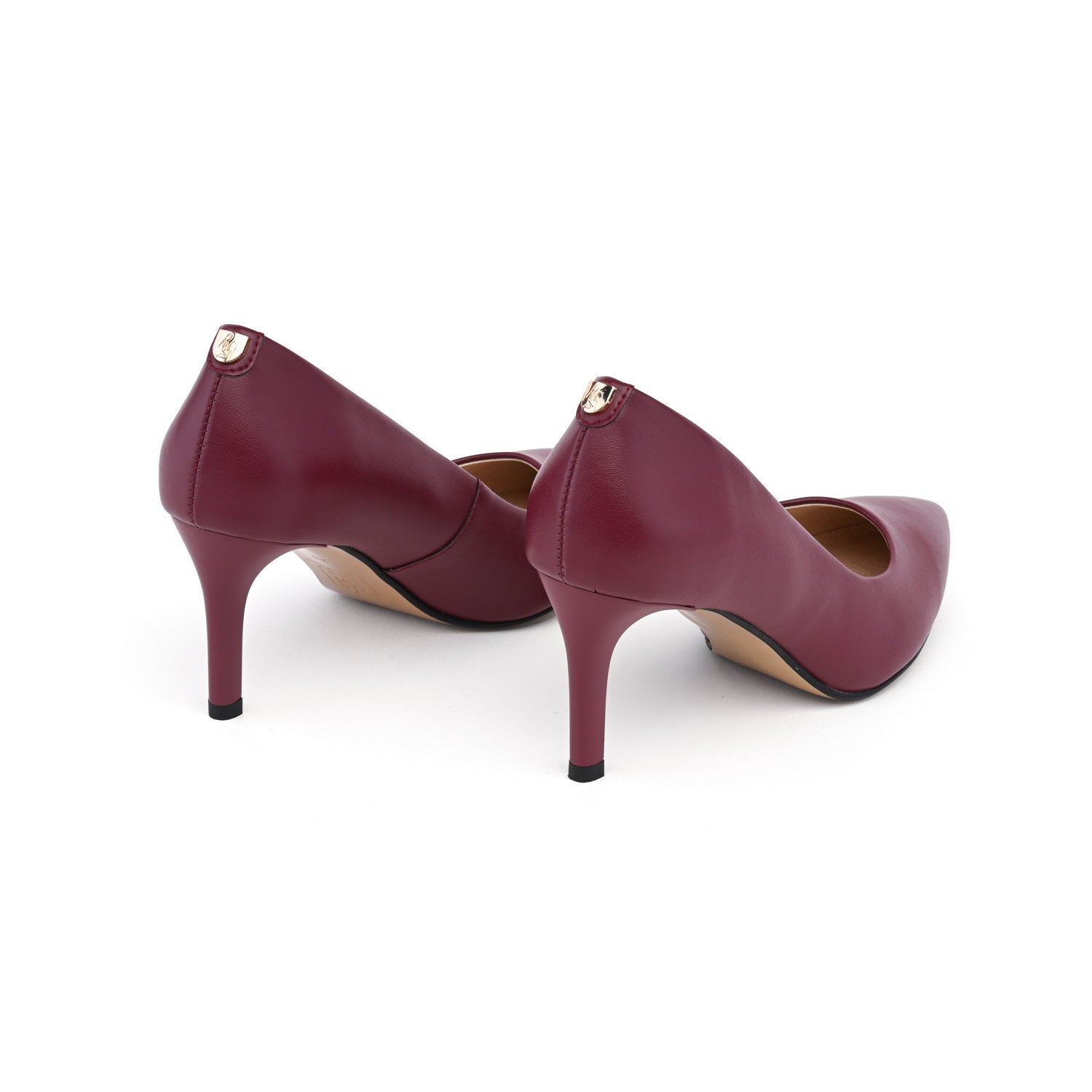 Burgundy Bliss - vegan 75mm heels-2