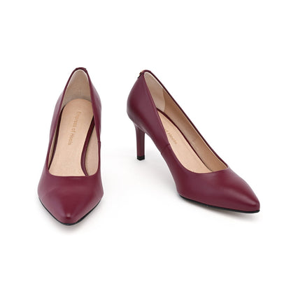 Burgundy Bliss - vegan 75mm heels-1