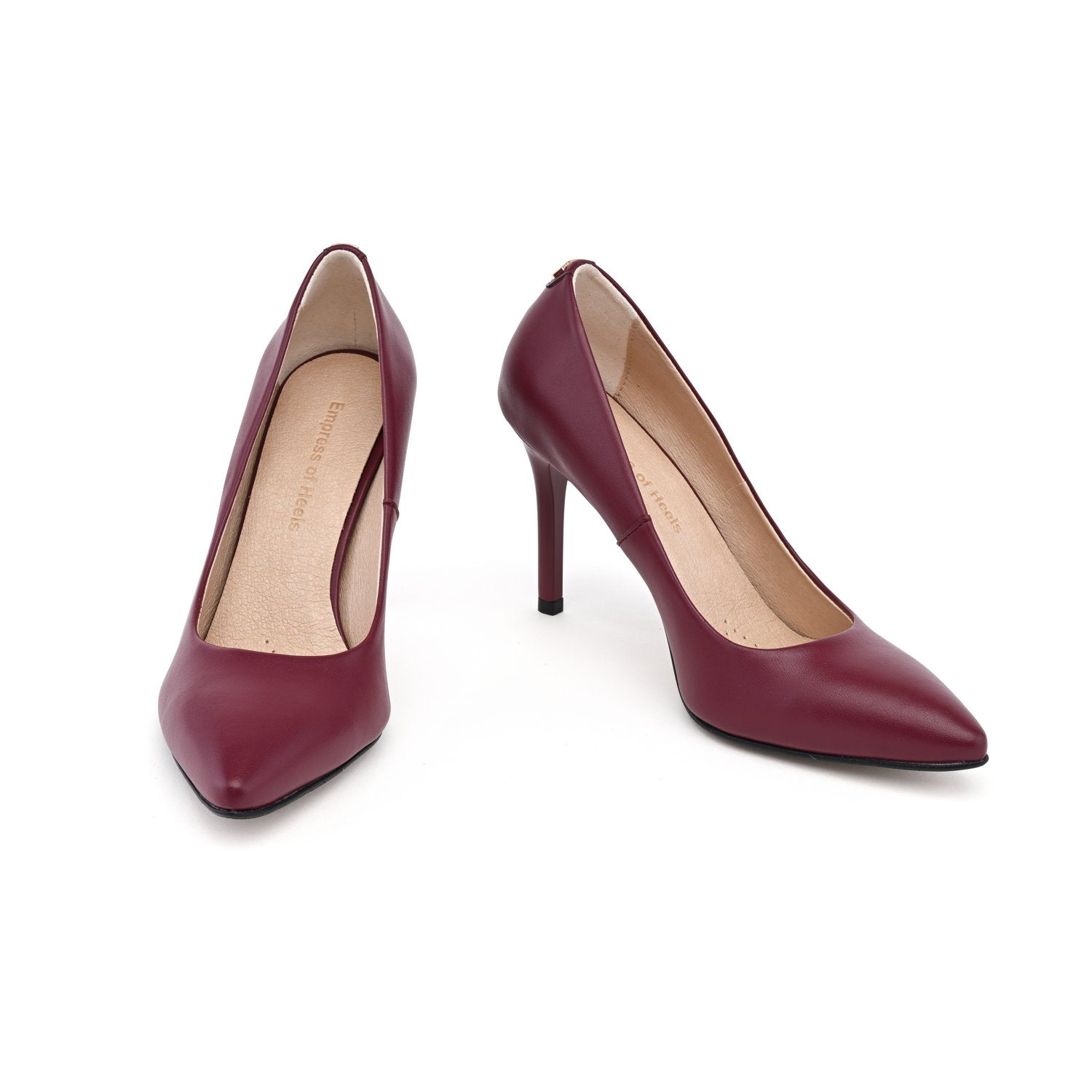 Burgundy Bliss - vegan 95mm heels-1