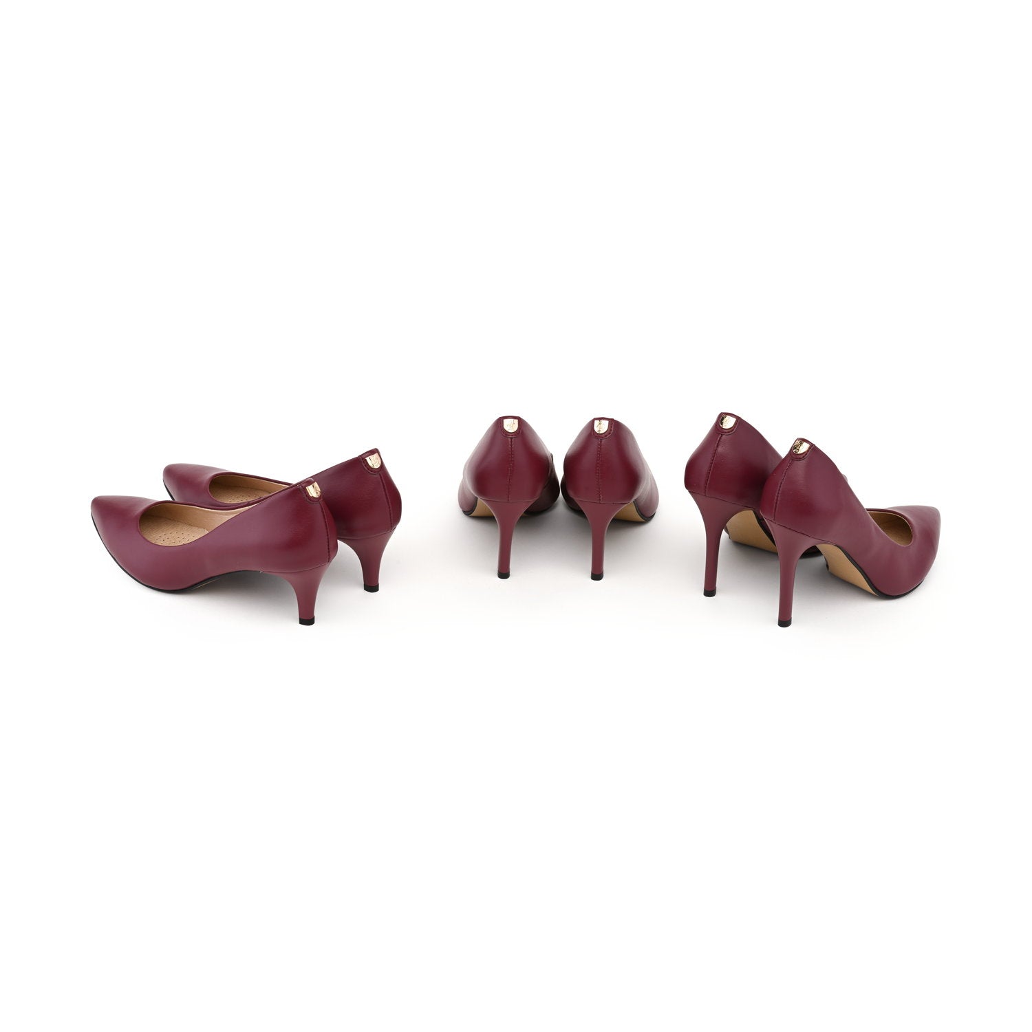 Burgundy Bliss - vegan 75mm heels-3