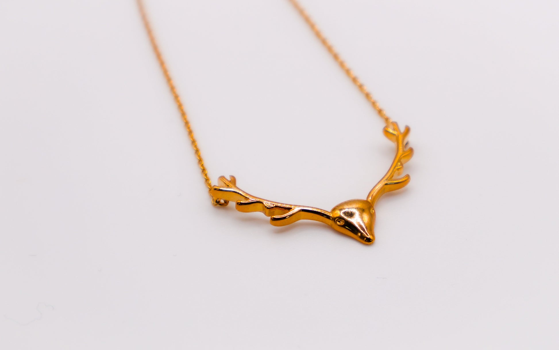 Golden Wilderness Antler Pendant-0