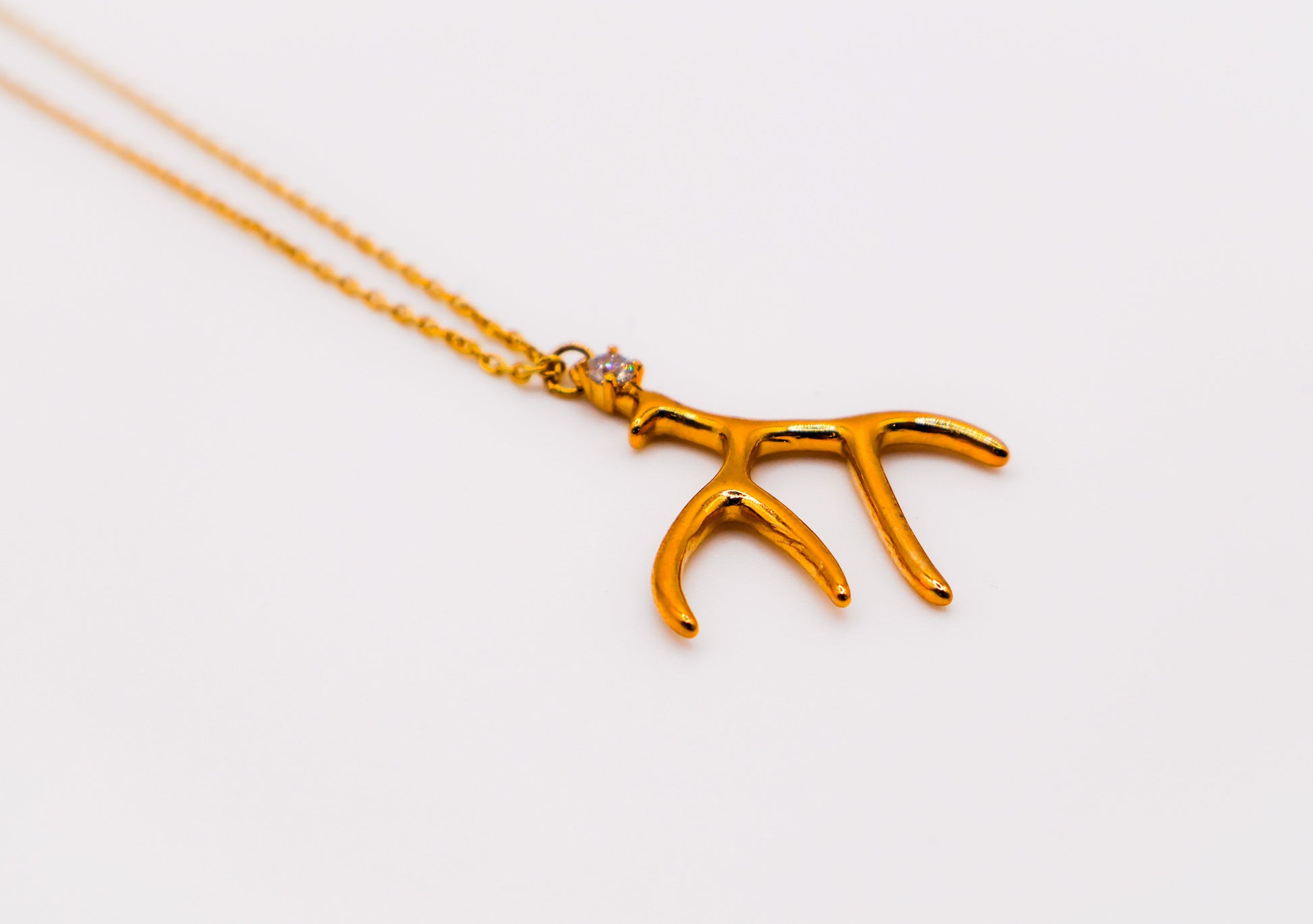 Golden Antler Elegance Necklace-3