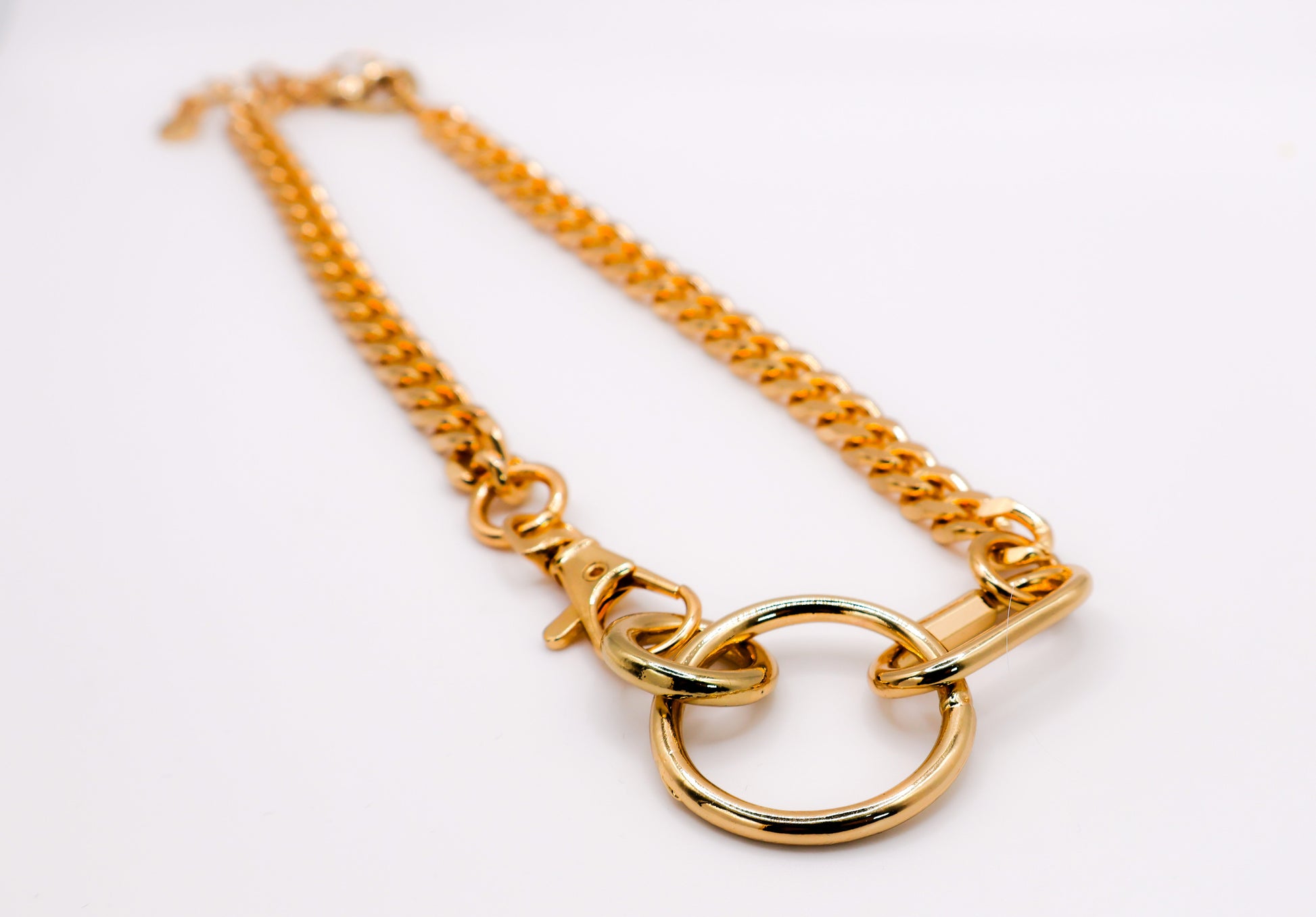 Golden Chain Cascade Necklace-0