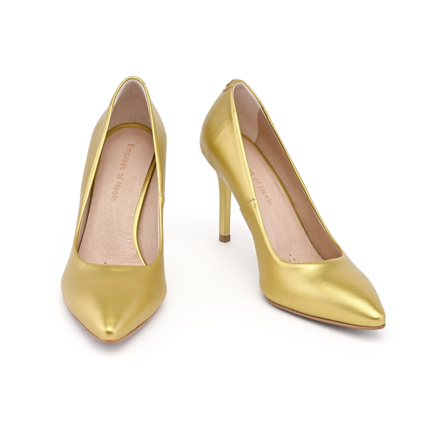 Golden Glamour - vegan 95mm heels-1