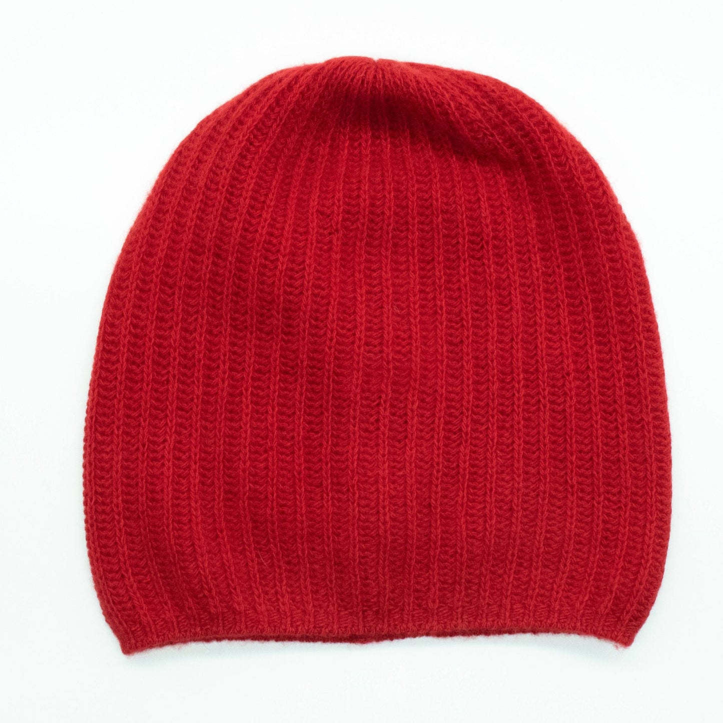 CASHMERE SLOUCHY RIBBED HAT-3