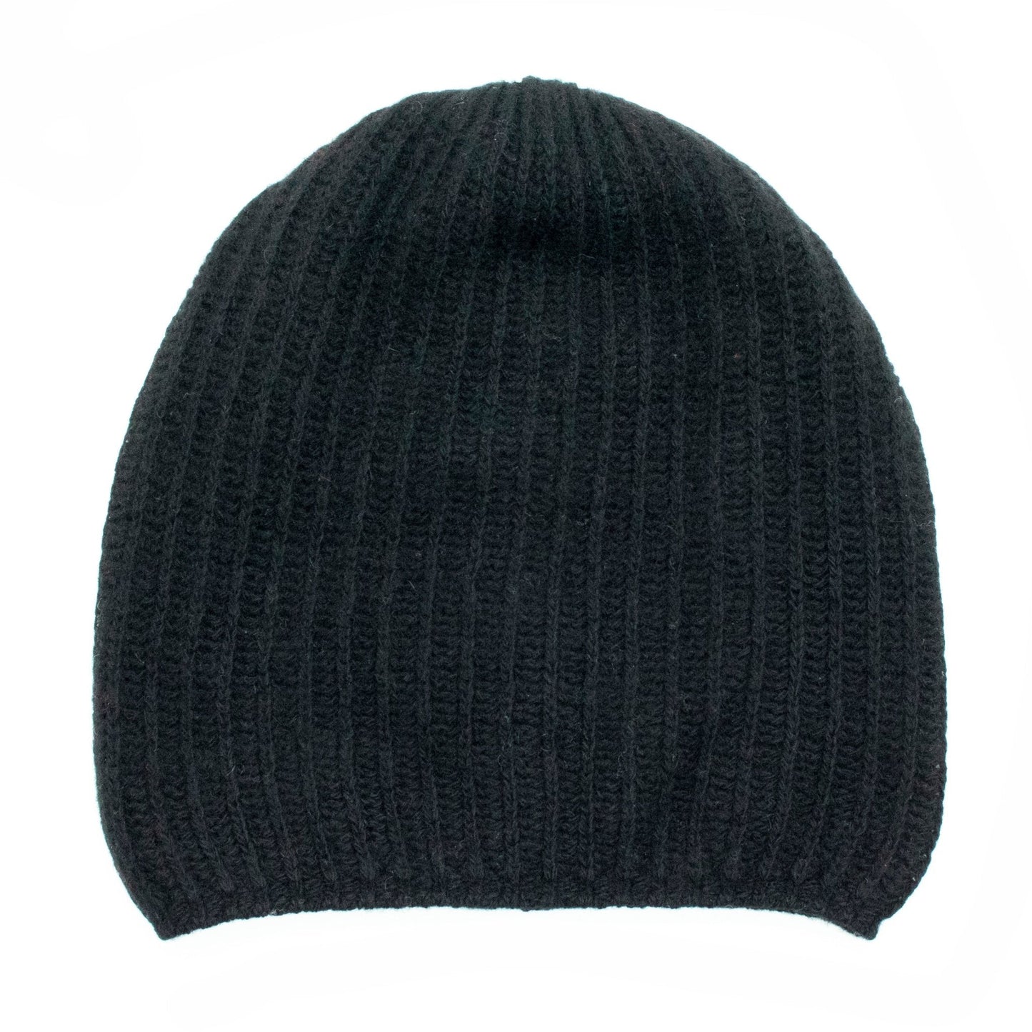 CASHMERE SLOUCHY RIBBED HAT-0