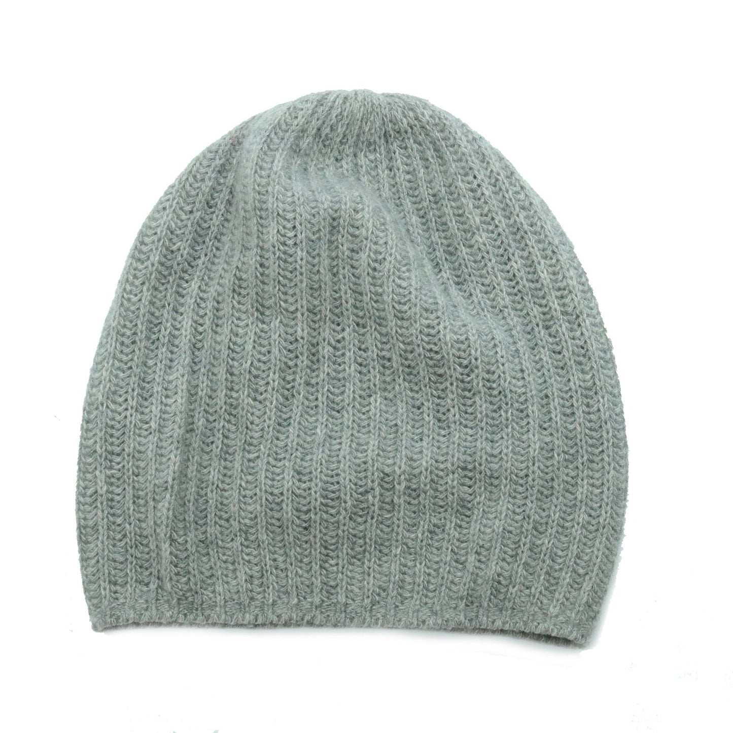 CASHMERE SLOUCHY RIBBED HAT-2