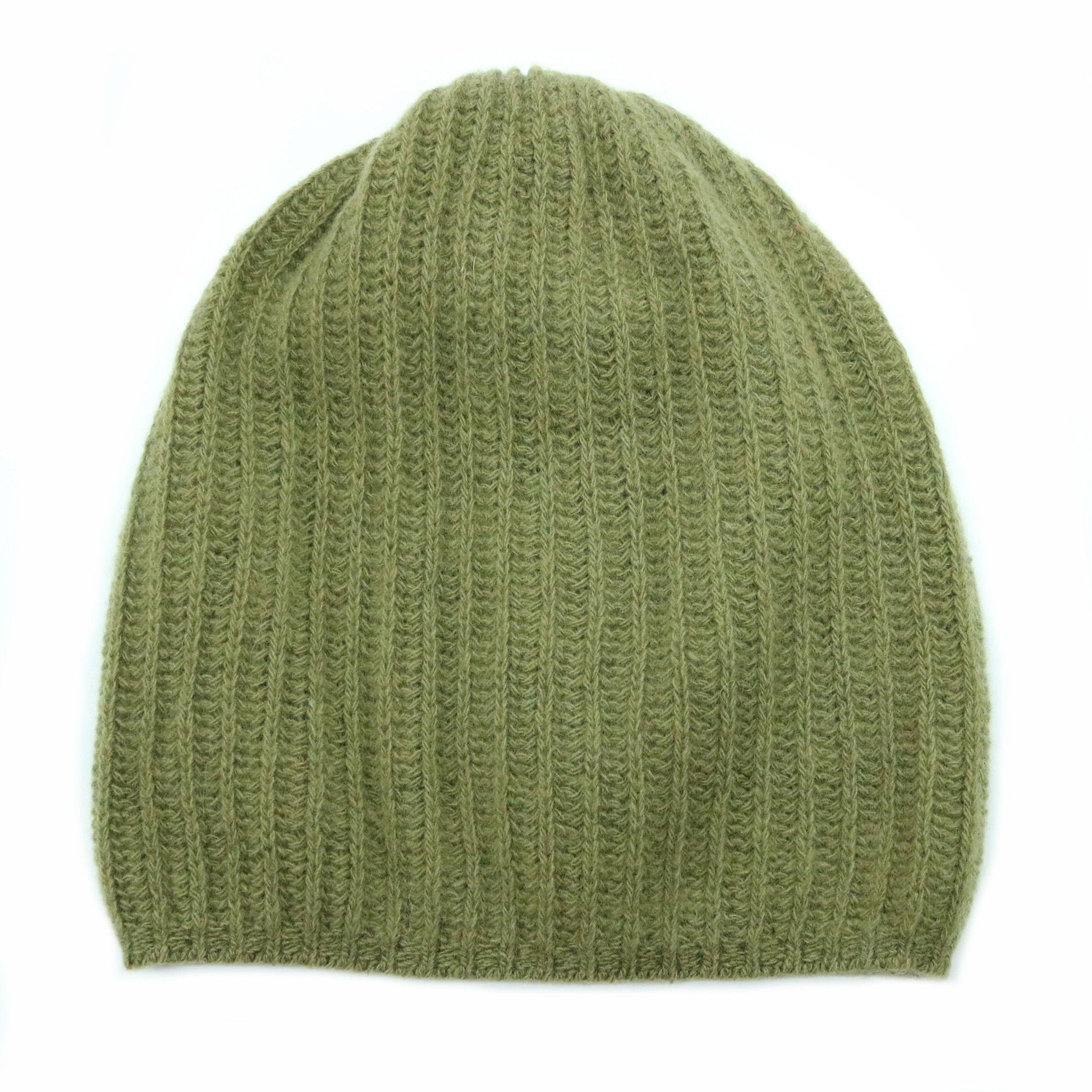 CASHMERE SLOUCHY RIBBED HAT-4