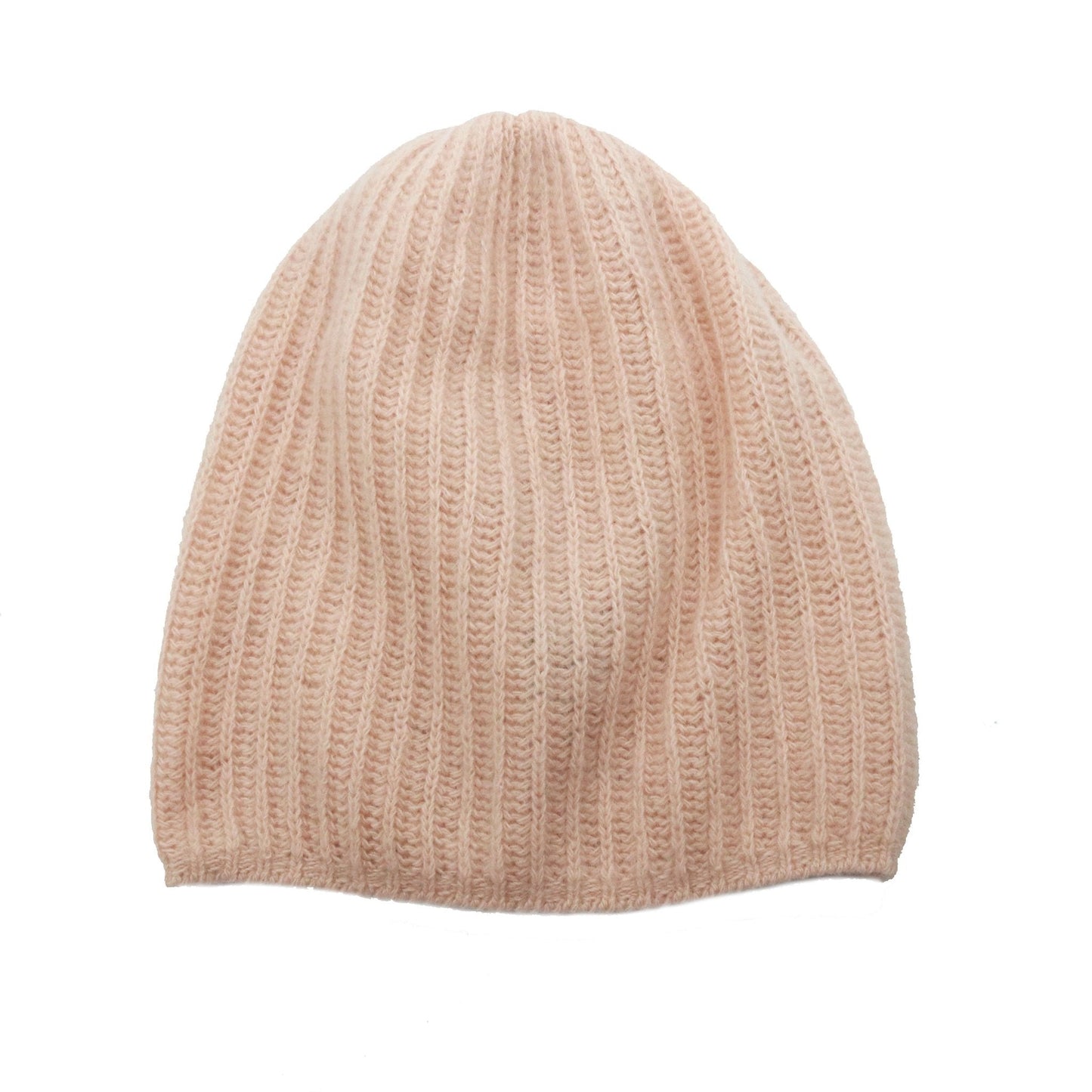 CASHMERE SLOUCHY RIBBED HAT-6