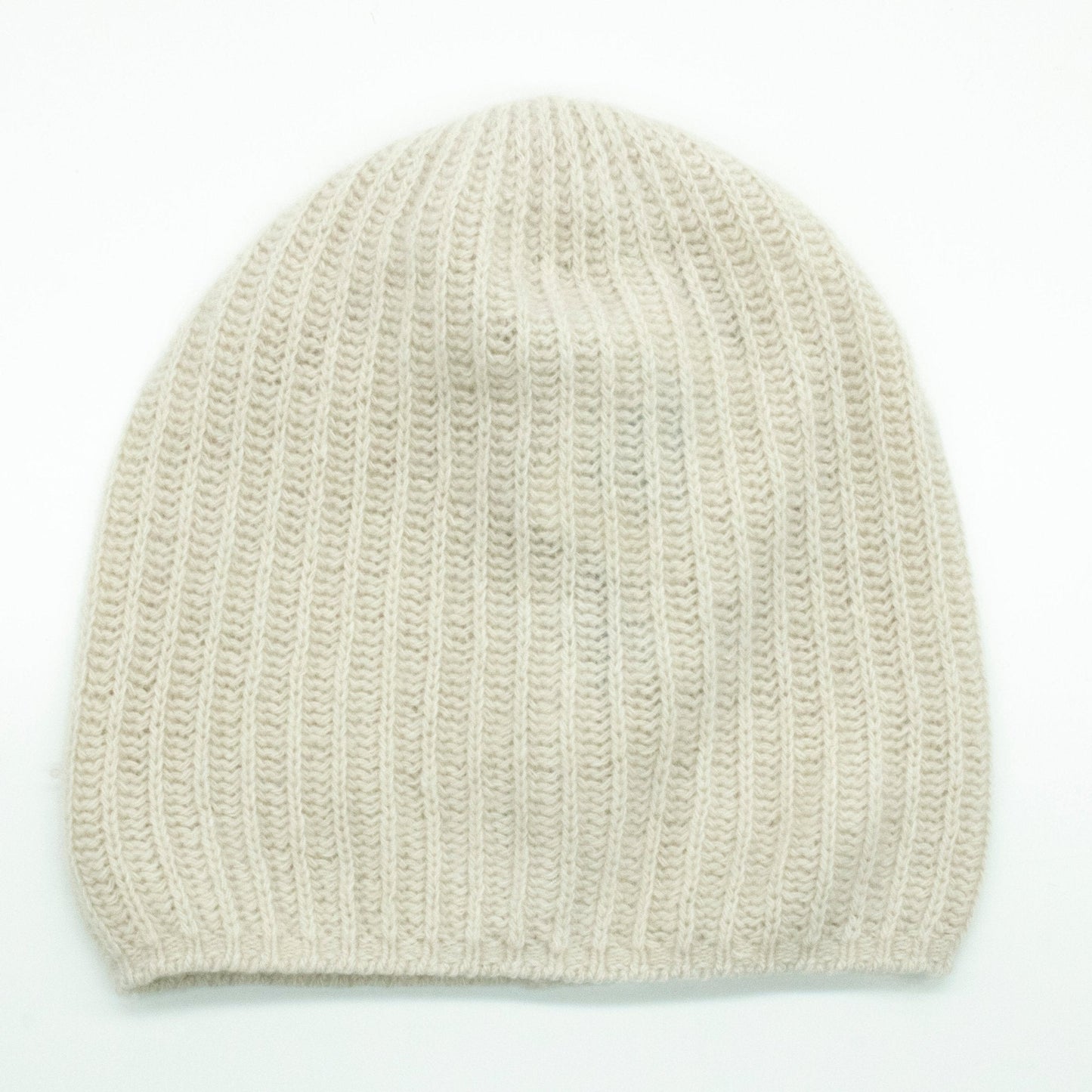 CASHMERE SLOUCHY RIBBED HAT-7