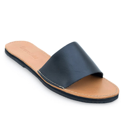 The Linda Leather Slide Sandal-5