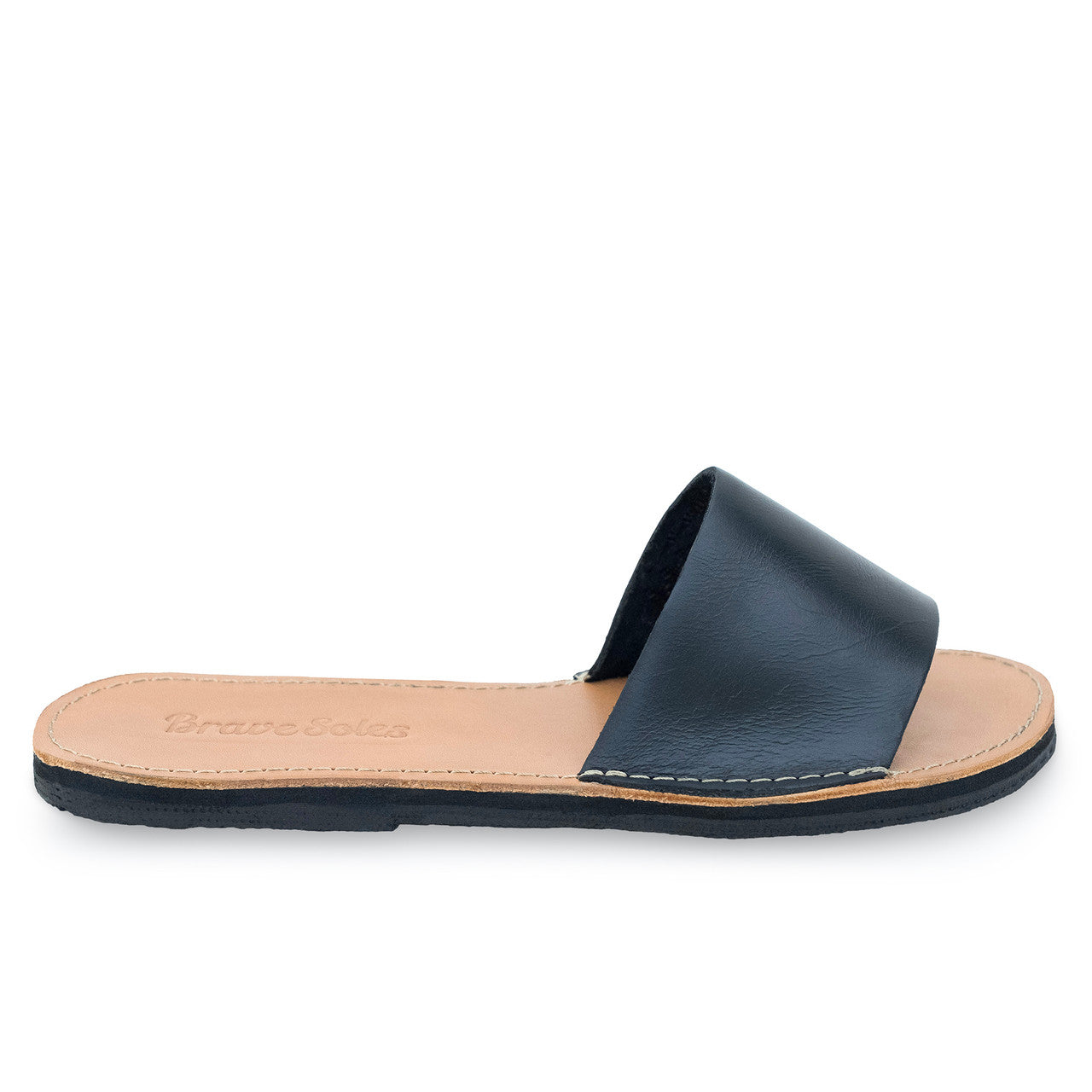 The Linda Leather Slide Sandal-8