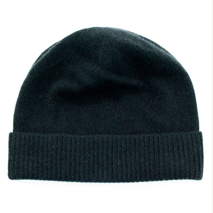 CASHMERE BEANIE WITH FOLDED CUFF-2