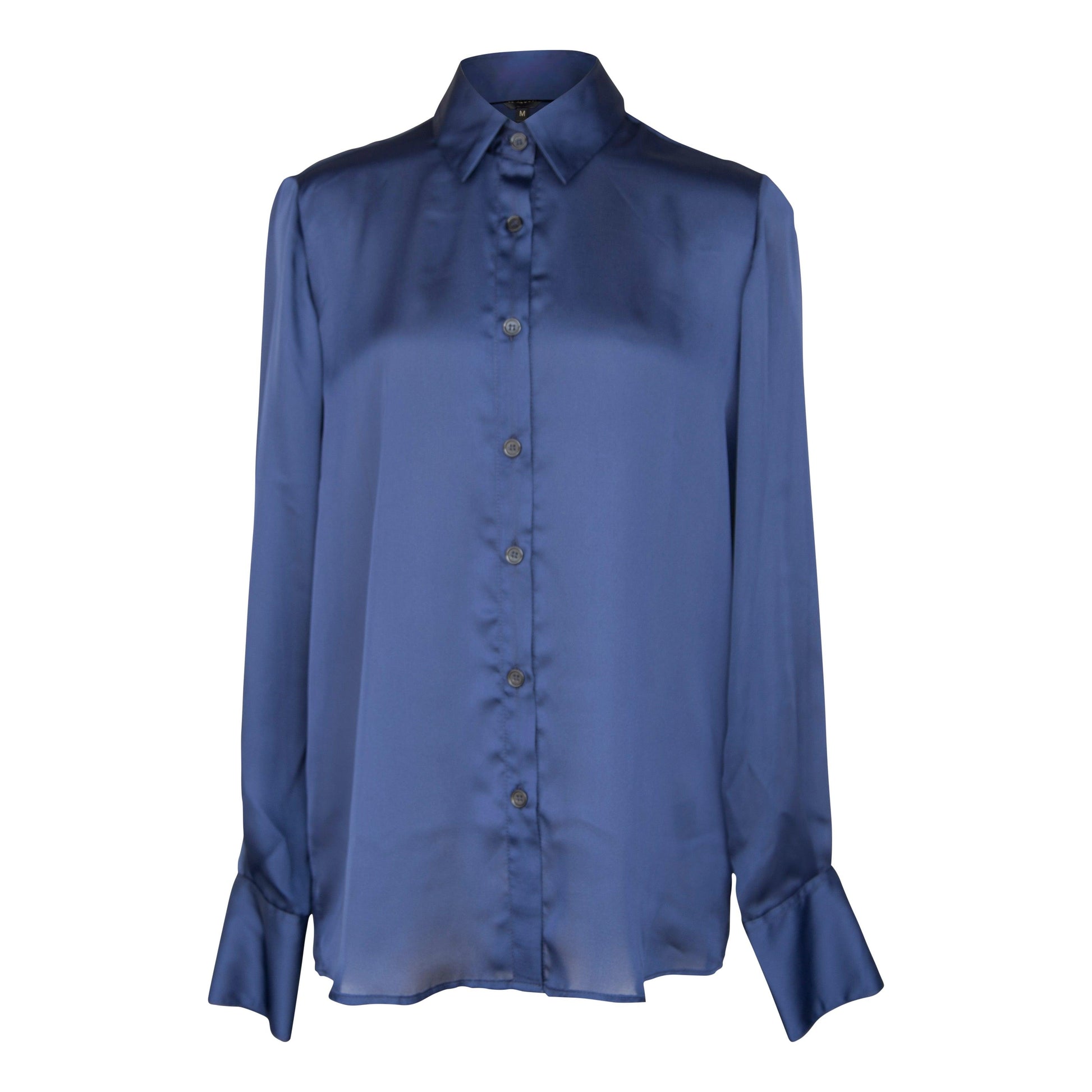 Classy Women Silk Blouse in Royal Blue-4