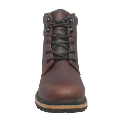 Men's 6" Brown Work Leather Boots-4